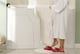Close-up of a walk-in tub door designed for easier bathroom access
